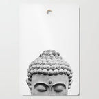 Shy Buddha - Black and White Photography Cutting Board Gallery Image 1