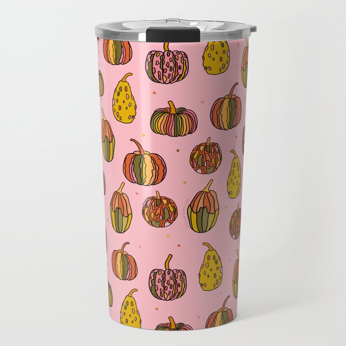 Oh My Gourd Print Travel Mug Gallery Image 1