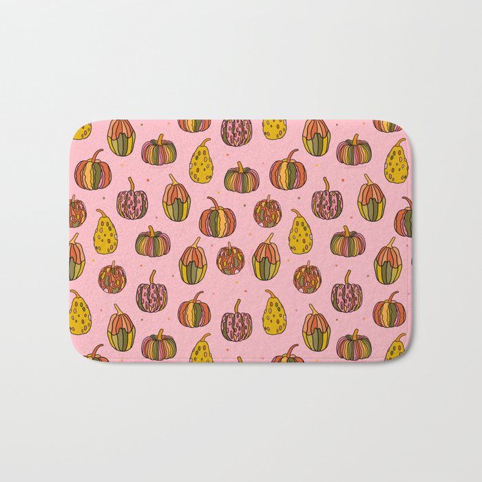 Oh My Gourd Print Bath Mat Gallery Image 1