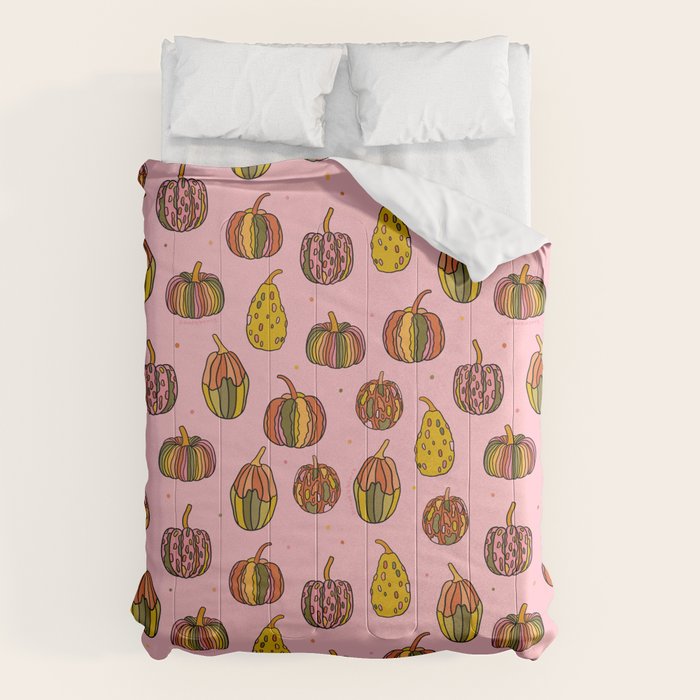 Oh My Gourd Print Comforter Gallery Image 1