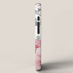 Floral Watercolor, Pink and Gray, Watercolor Print iPhone Case Gallery Image 2