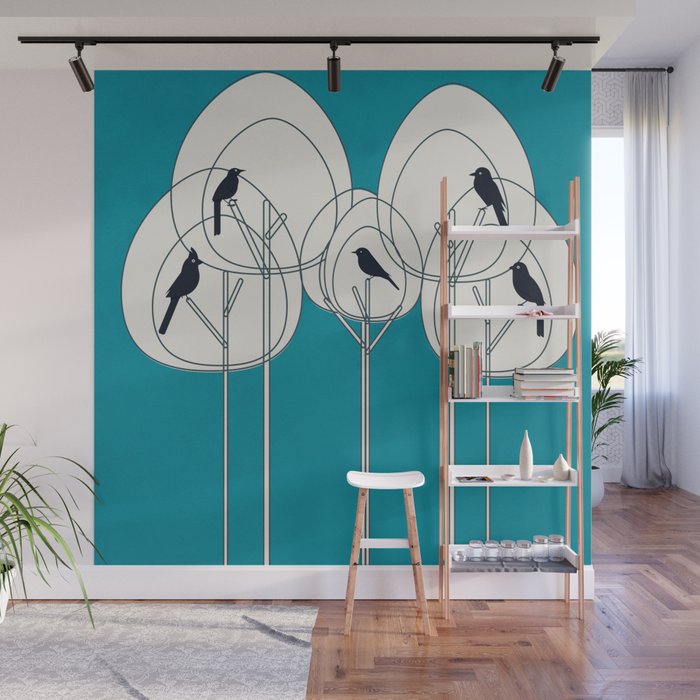 Song from the Branches 4 Wall Mural Gallery Image 1
