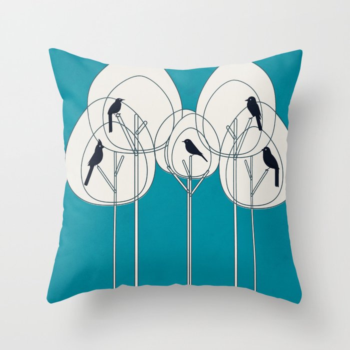 Song from the Branches 4 Throw Pillow Gallery Image 6