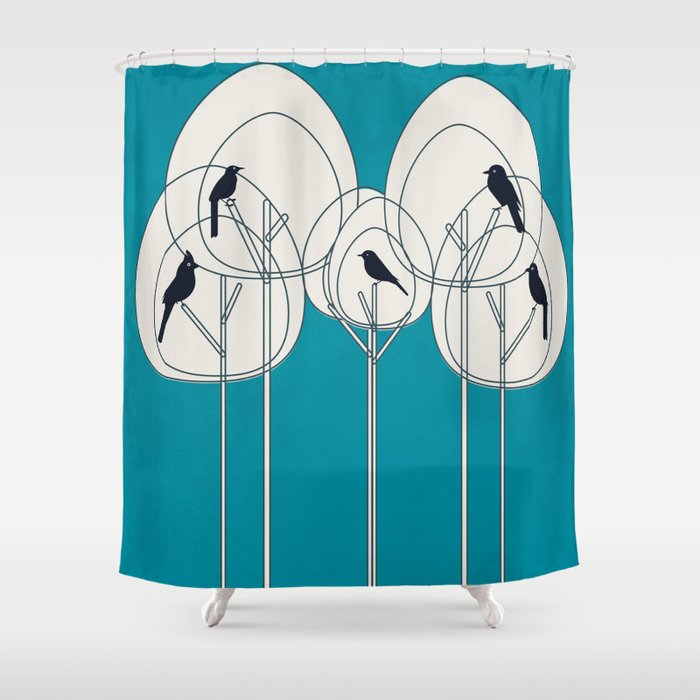 Song from the Branches 4 Shower Curtain Gallery Image 1