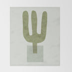 My Weird Plant #5 Throw Blanket Gallery Image 2