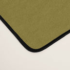 Mid-Century Modern Piquet Minimalist Abstract in Retro Olive Green Celadon Orange Desk Mat Gallery Image 4