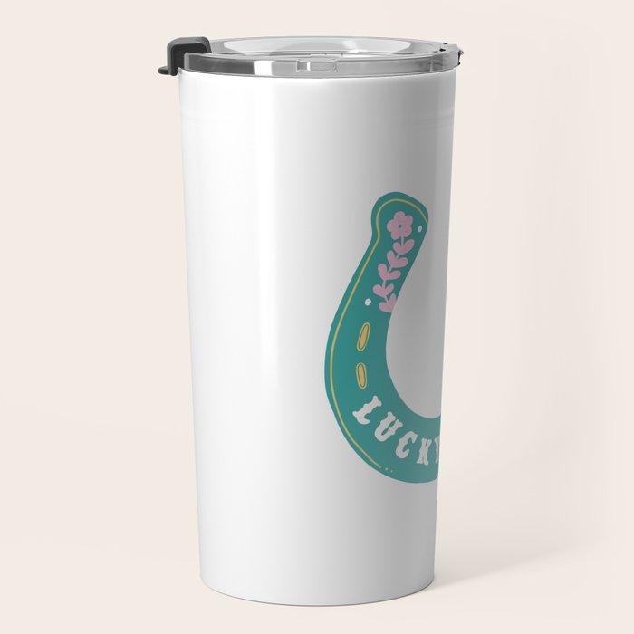 Lucky You Horse Shoe Travel Mug Gallery Image 3