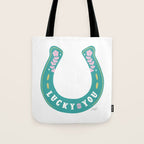 Lucky You Horse Shoe Tote Bag Gallery Image 1