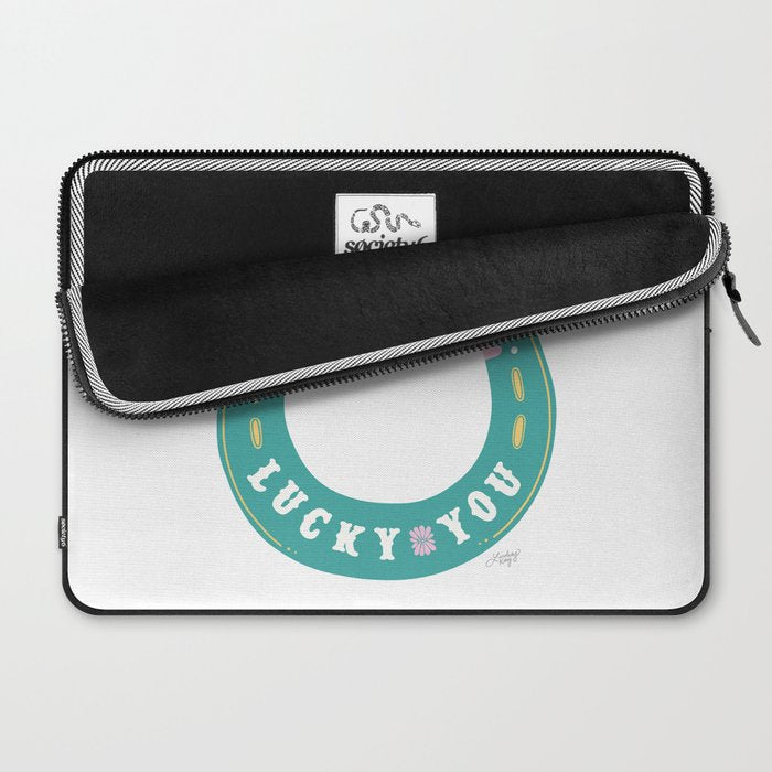 Lucky You Horse Shoe Laptop Sleeve Gallery Image 2