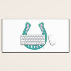 Lucky You Horse Shoe Desk Mat Gallery Image 1