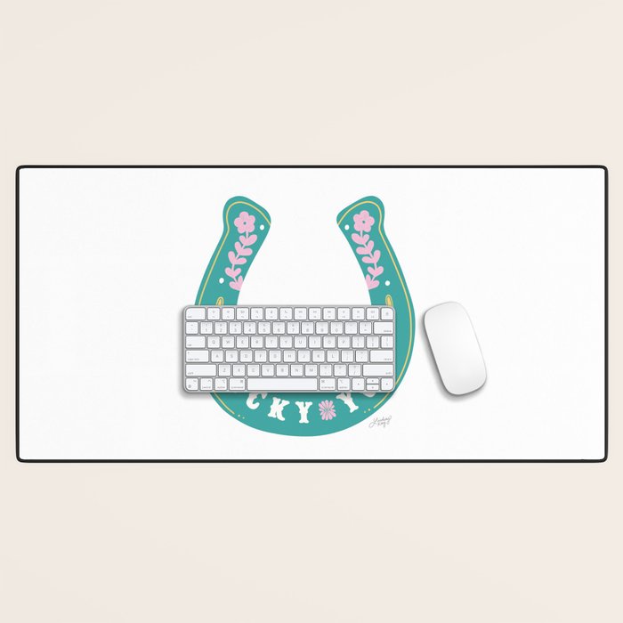 Lucky You Horse Shoe Desk Mat Gallery Image 1
