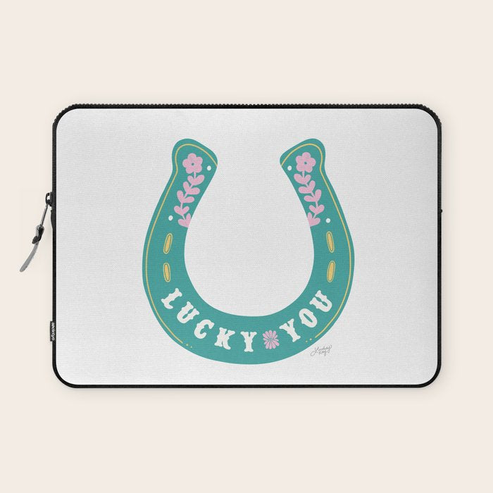 Lucky You Horse Shoe Laptop Sleeve Gallery Image 1
