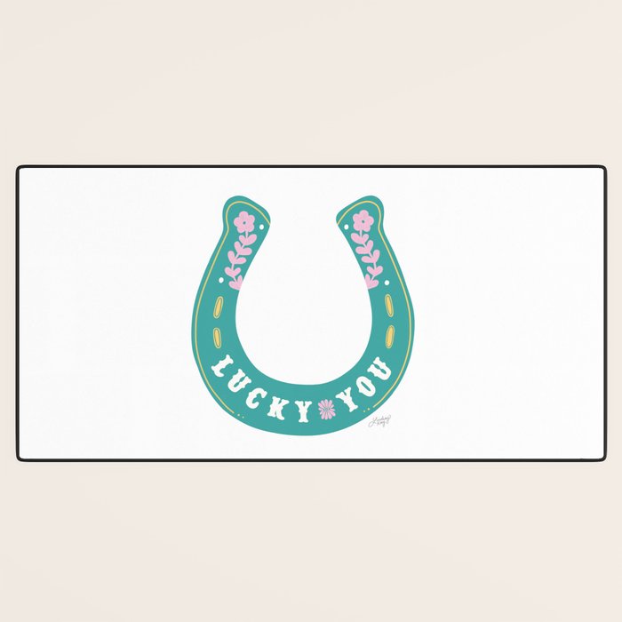 Lucky You Horse Shoe Desk Mat Gallery Image 3