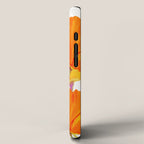 Orange and Yellow Poppies On A White Background #decor #society6 #buyart iPhone Case Gallery Image 2
