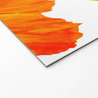 Orange and Yellow Poppies On A White Background #decor #society6 #buyart Welcome Mat Gallery Image 2