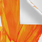 Orange and Yellow Poppies On A White Background #decor #society6 #buyart Wall Tapestry Gallery Image 3