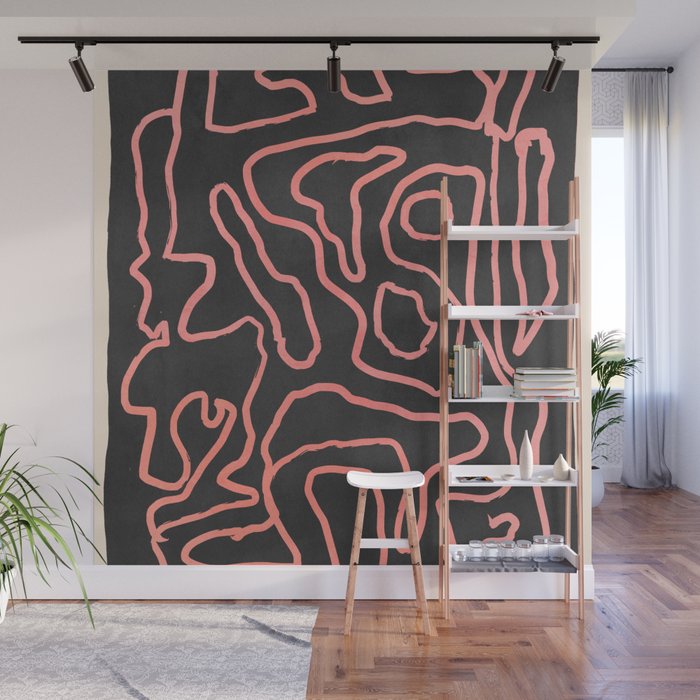 Abstract line art 209 Wall Mural Gallery Image 1