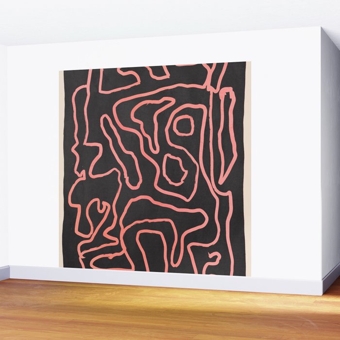 Abstract line art 209 Wall Mural Gallery Image 2
