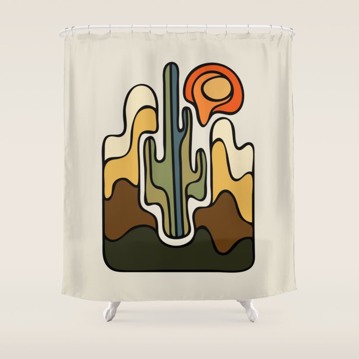 Desert Sun Shower Curtain Gallery Image 1
