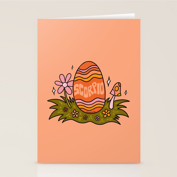 Scorpio Easter Egg Stationery Card Gallery Image 2