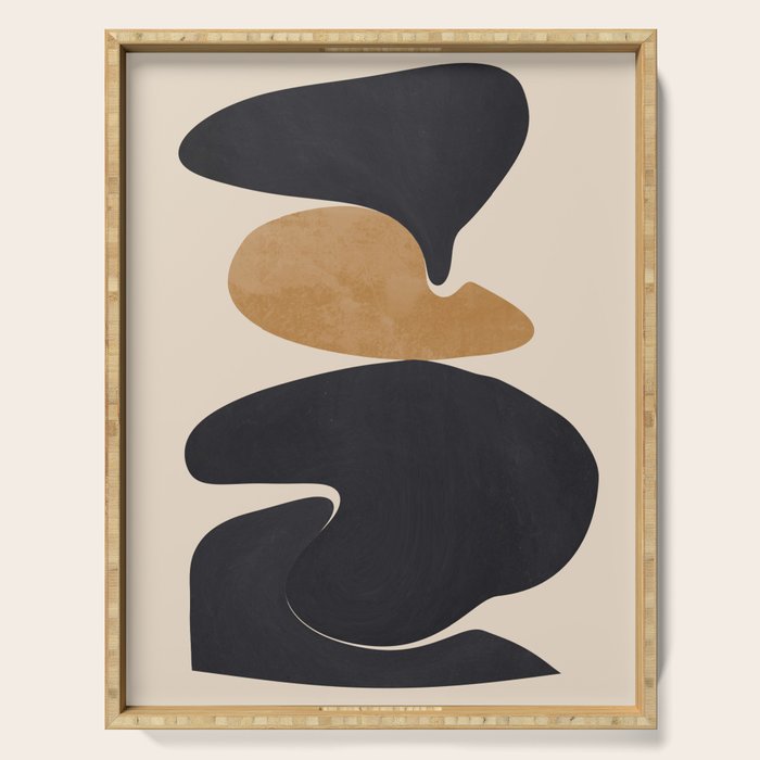 Modern Abstract Shapes 115 Serving Tray Gallery Image 1