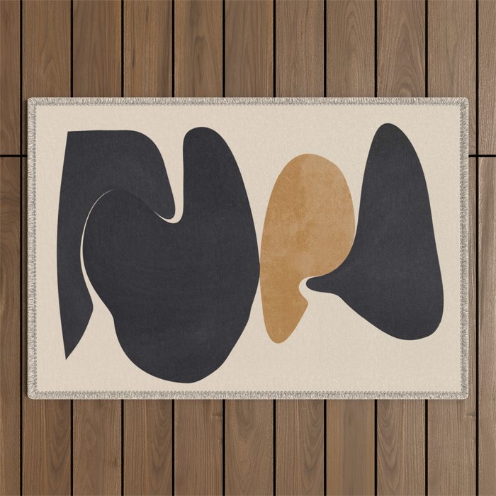 Modern Abstract Shapes 115 Outdoor Rug Gallery Image 1