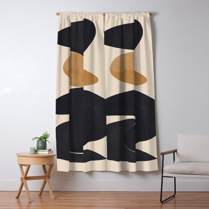 Modern Abstract Shapes 115 Window Curtain Gallery Image 5