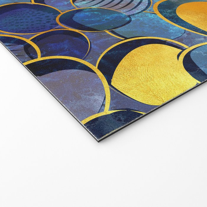 Abstract deep blue Welcome Mat Gallery Image 2