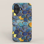 Abstract deep blue iPhone Case Gallery Image 1
