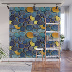 Abstract deep blue Wall Mural Gallery Image 1