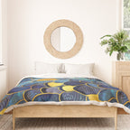 Abstract deep blue Duvet Cover Gallery Image 3