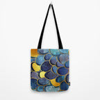 Abstract deep blue Tote Bag Gallery Image 2
