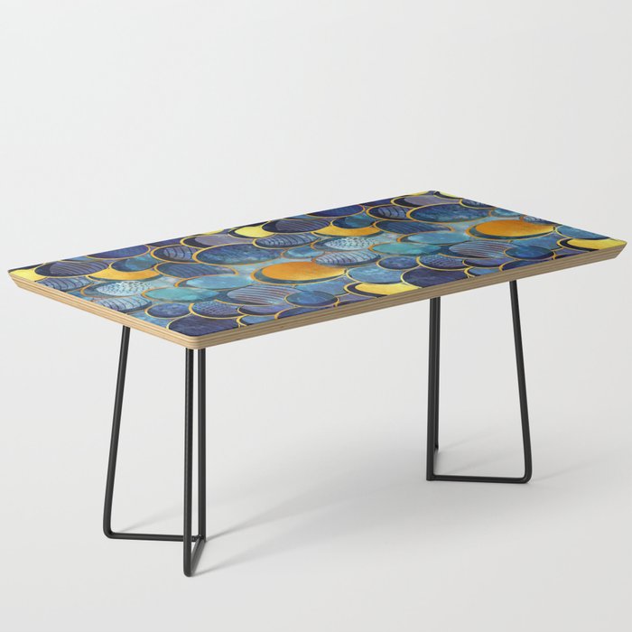 Abstract deep blue Coffee Table Gallery Image 1