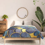 Abstract deep blue Comforter Gallery Image 3