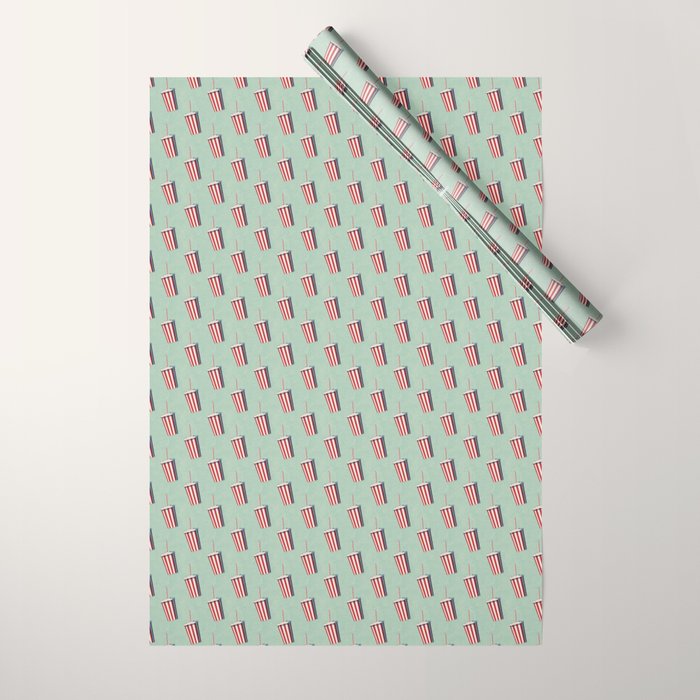 FAST FOOD / Softdrink - pattern Wrapping Paper Gallery Image 1