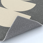 Half Circle 3 - Grey Texture Rug Gallery Image 4