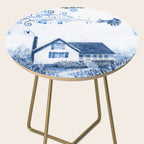 The Old Country Farm in Navy Blue - Farm House Decor Side Table Gallery Image 2