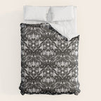 Bats And Beasts - Black and White Comforter Gallery Image 6