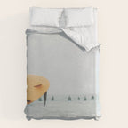 Yellow Surf Board - Abstract Surfers Print - Ocean - Sea - Travel photography Duvet Cover Gallery Image 6