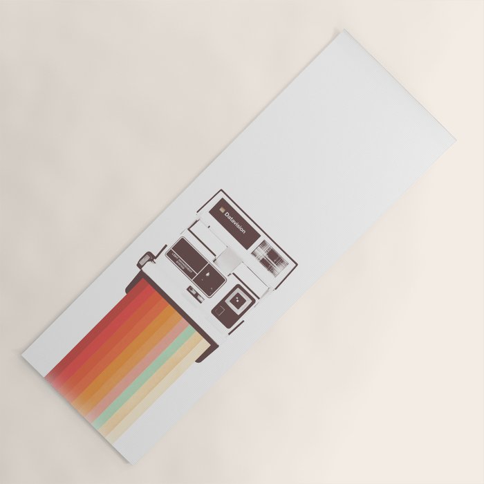 Instant Camera Rainbow Yoga Mat Gallery Image 1