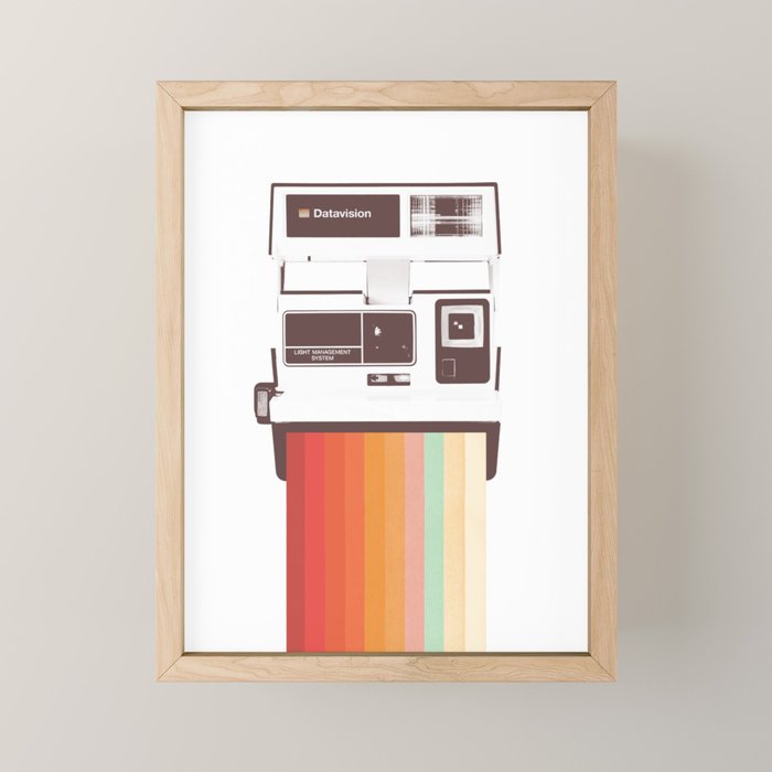 Instant Camera Rainbow Mini Art Print Gallery Image 1