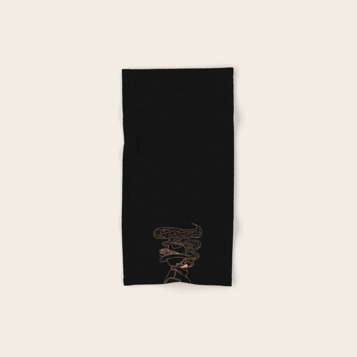 Love or Die Tryinâ Cowhand - Black & Pink Bath Towel Gallery Image 1