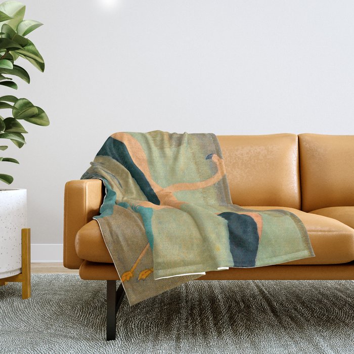 Carl Moser - Flamingo Pastel Colors Throw Blanket Gallery Image 1
