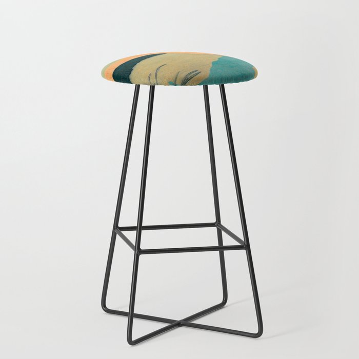 Carl Moser - Flamingo Pastel Colors Stool Gallery Image 1