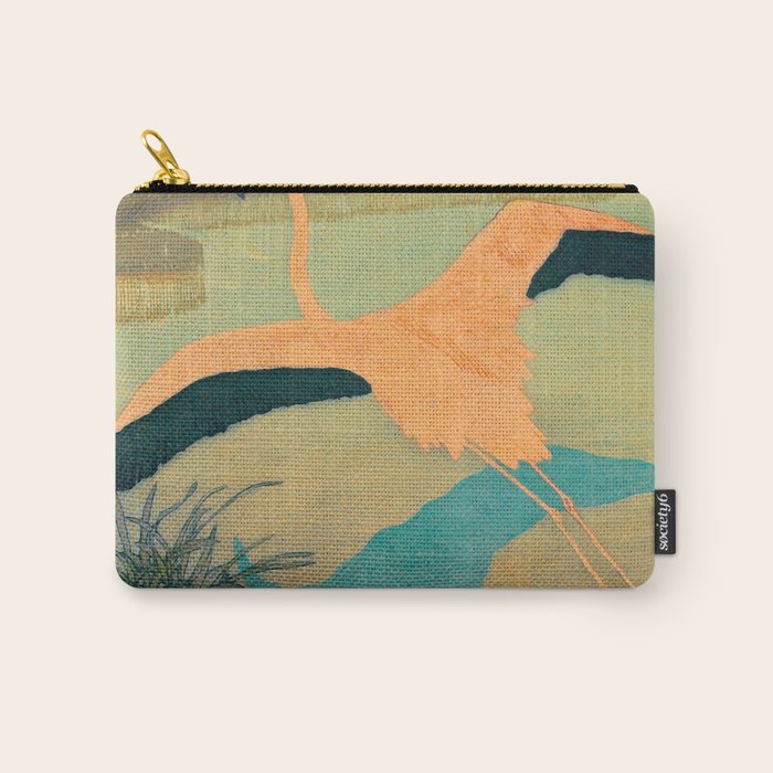 Carl Moser - Flamingo Pastel Colors Carry All Pouch Gallery Image 1