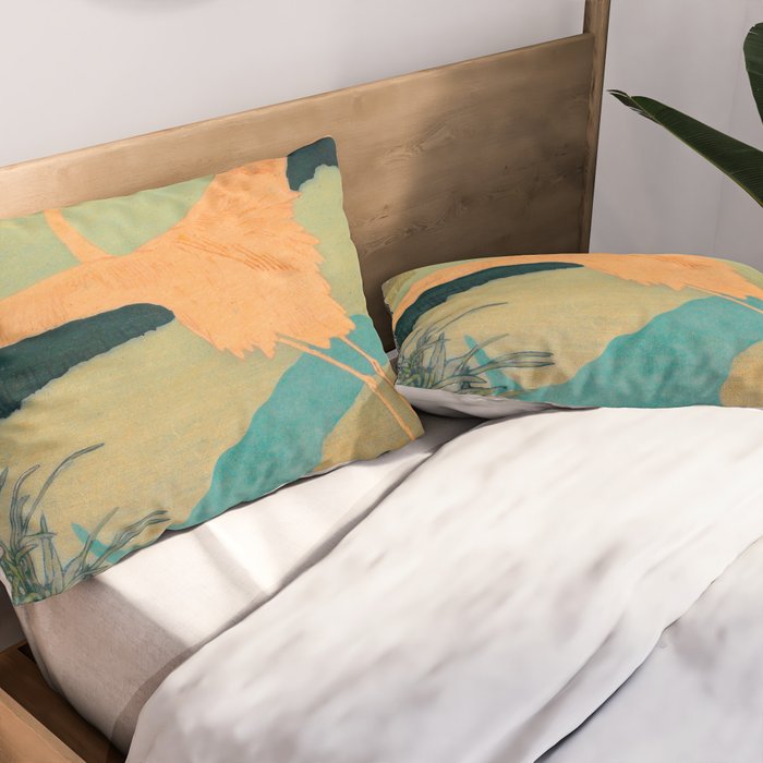 Carl Moser - Flamingo Pastel Colors Pillow Sham Gallery Image 2