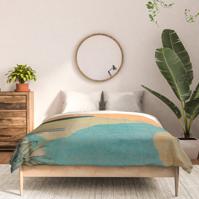 Carl Moser - Flamingo Pastel Colors Comforter Gallery Image 3