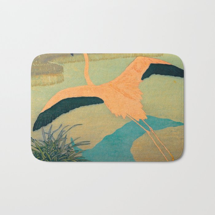 Carl Moser - Flamingo Pastel Colors Bath Mat Gallery Image 1