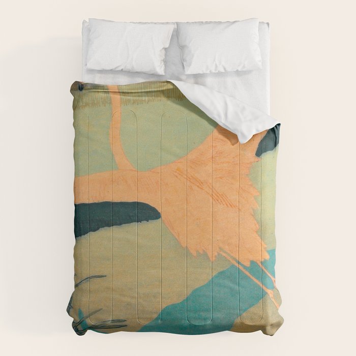 Carl Moser - Flamingo Pastel Colors Comforter Gallery Image 6