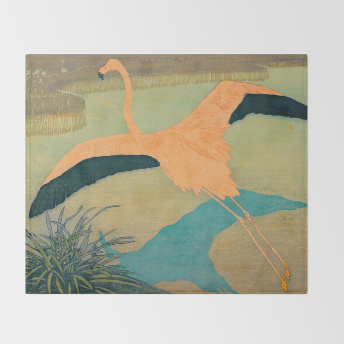 Carl Moser - Flamingo Pastel Colors Throw Blanket Gallery Image 2